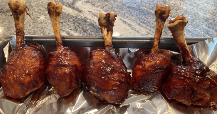 Smoked Barbecue Chicken Lollipops