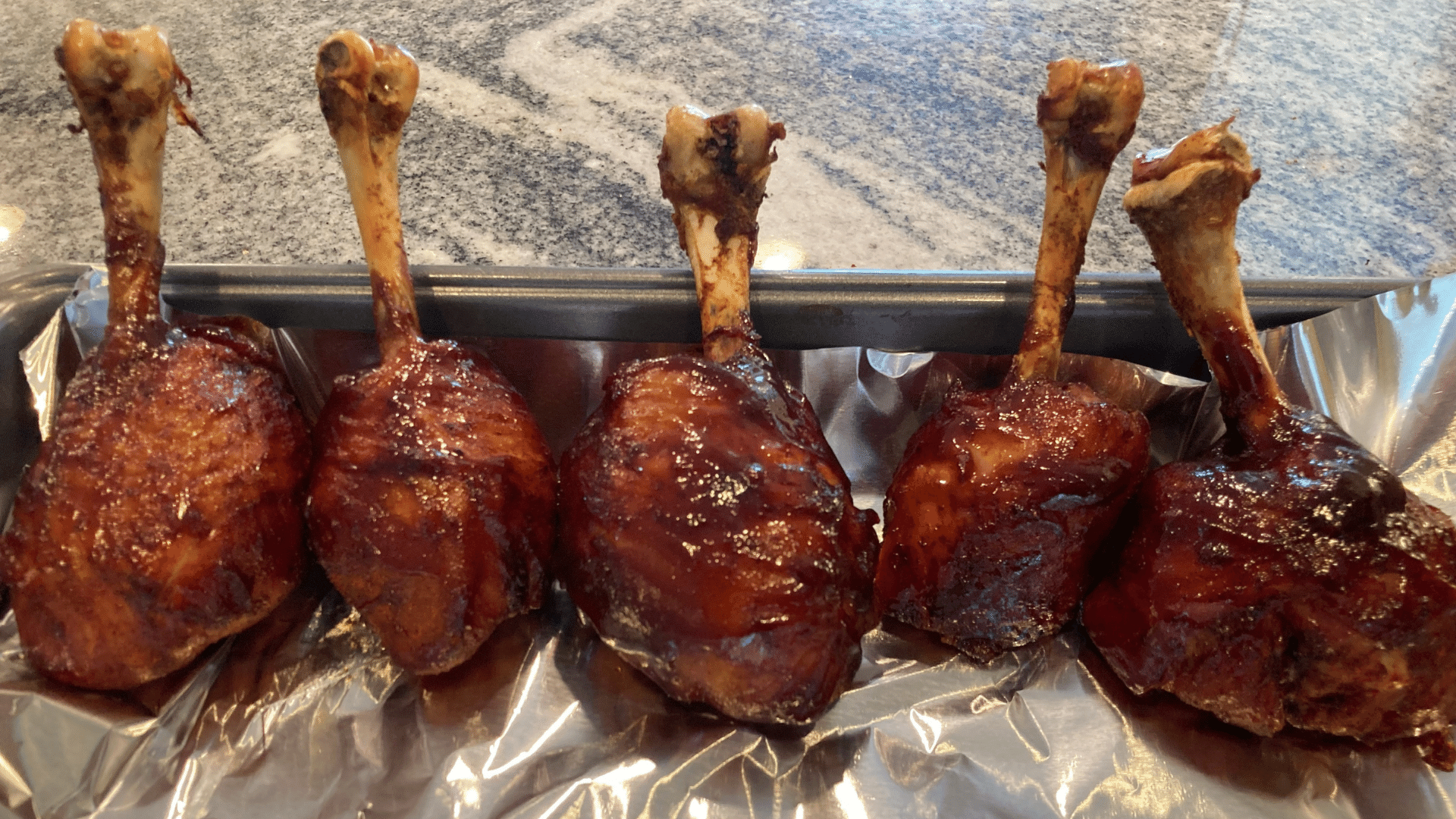 Smoked Barbecue Chicken Lollipops